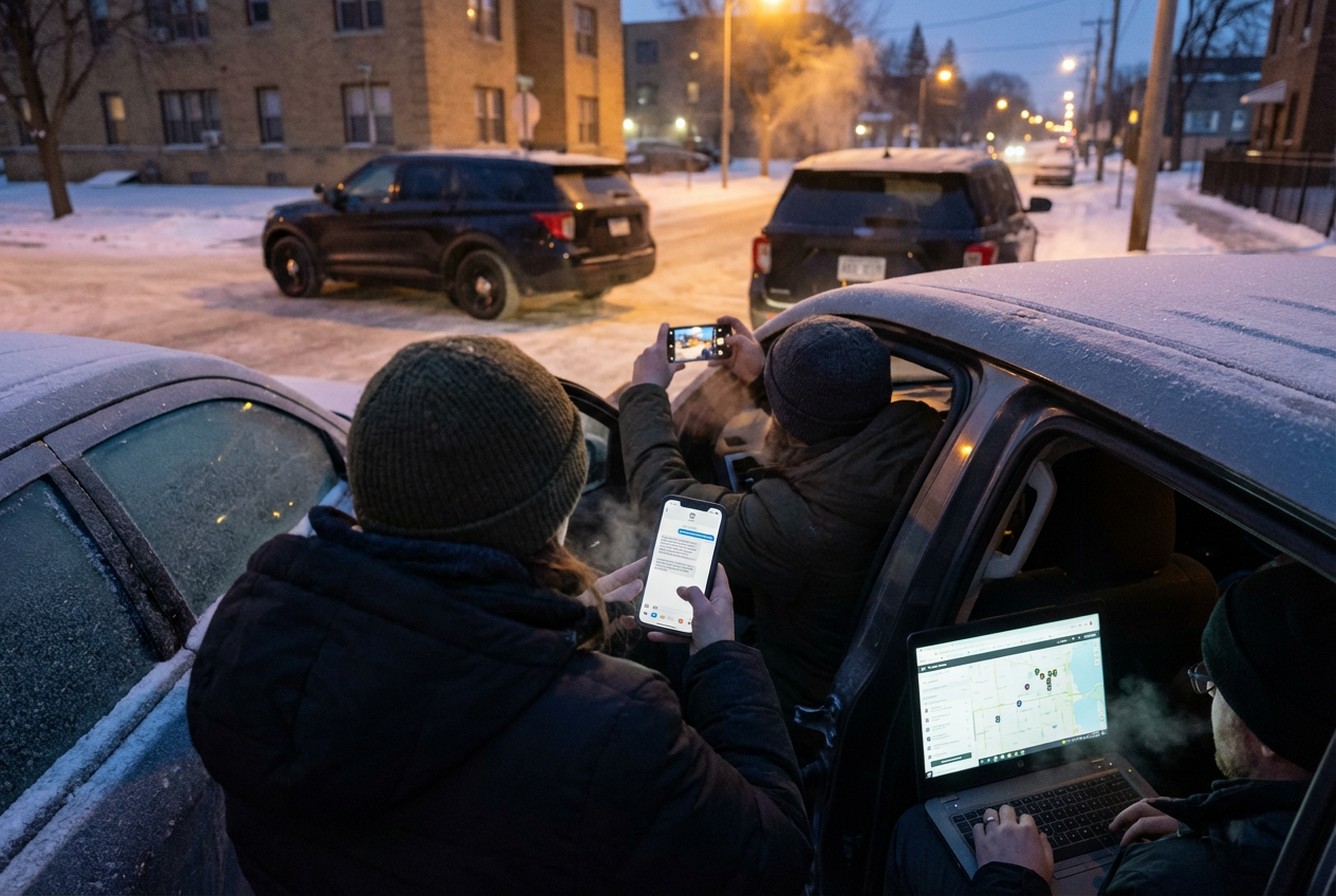 Activists Trail ICE Agents in Minneapolis Crackdown