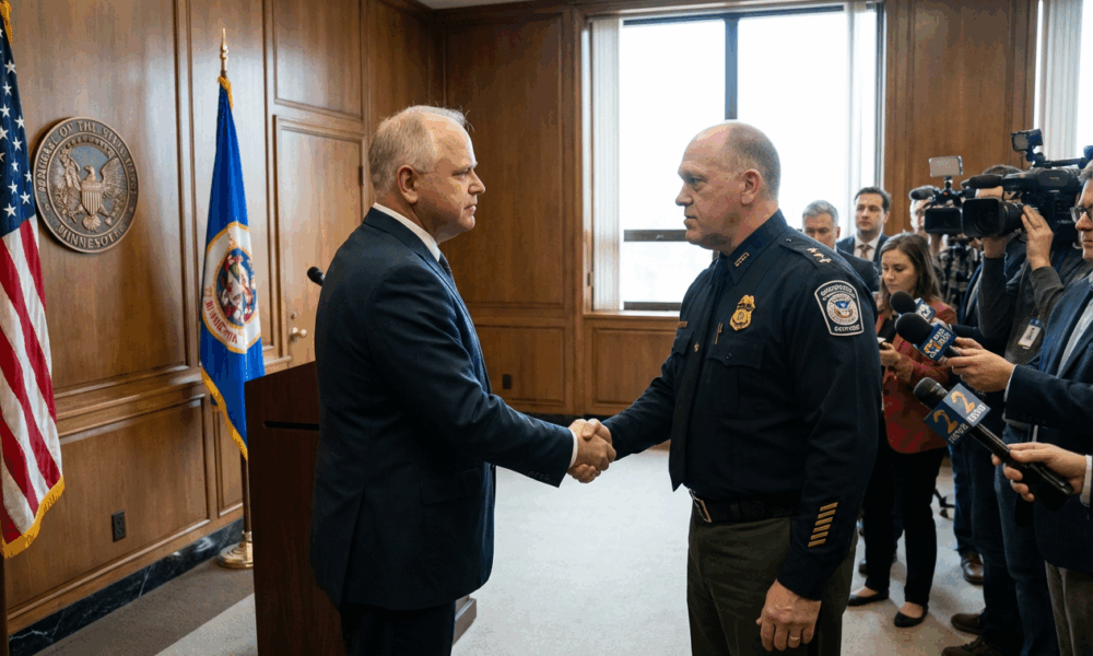 Walz Claims Tone Shift In Border Meeting