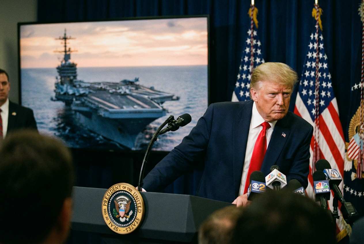 Trump Pressures Iran as US Navy Approaches