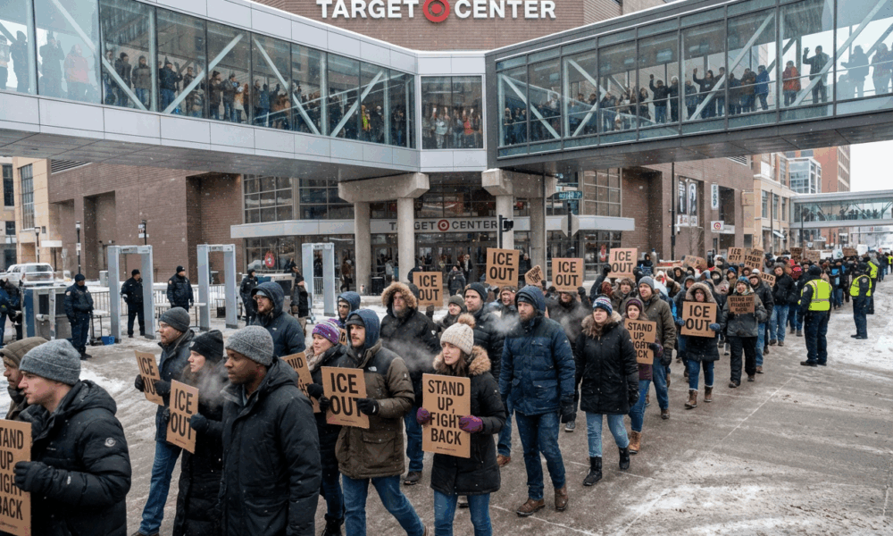 Minneapolis Protesters Demand End to ICE Enforcement