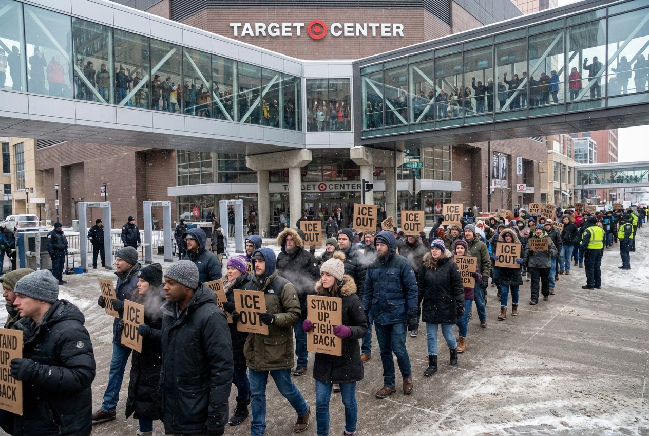 Minneapolis Protesters Demand End to ICE Enforcement