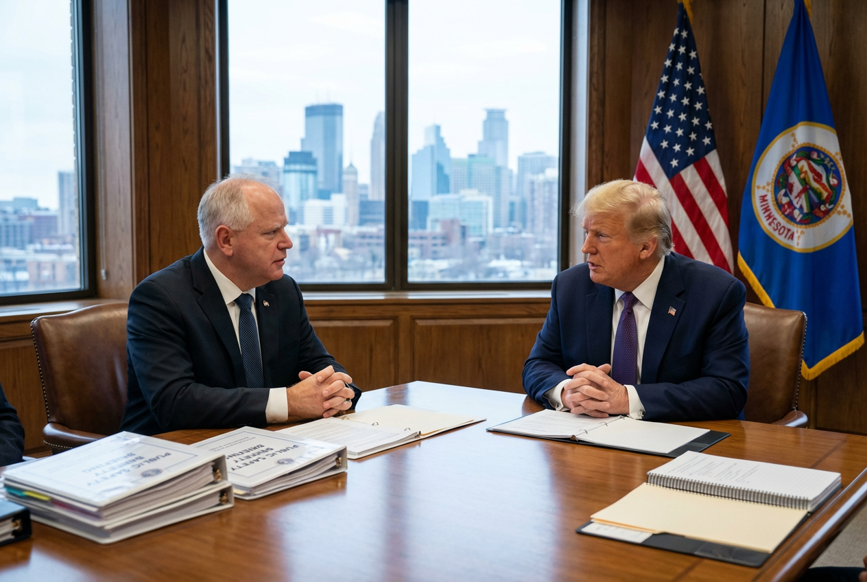 Trump Pushes Law and Order While Democrats Resist