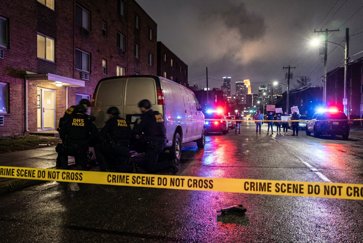 Federal Agent Fires in Minneapolis Standoff