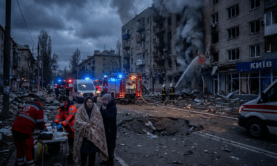 Russian Strikes Hit as Peace Talks Begin