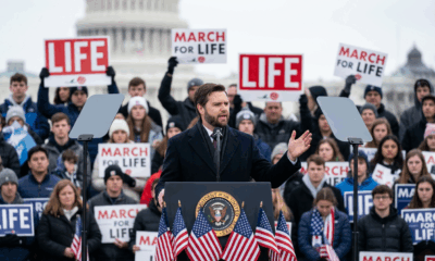 Vance Fires Up Pro-Life Crowd at DC Rally