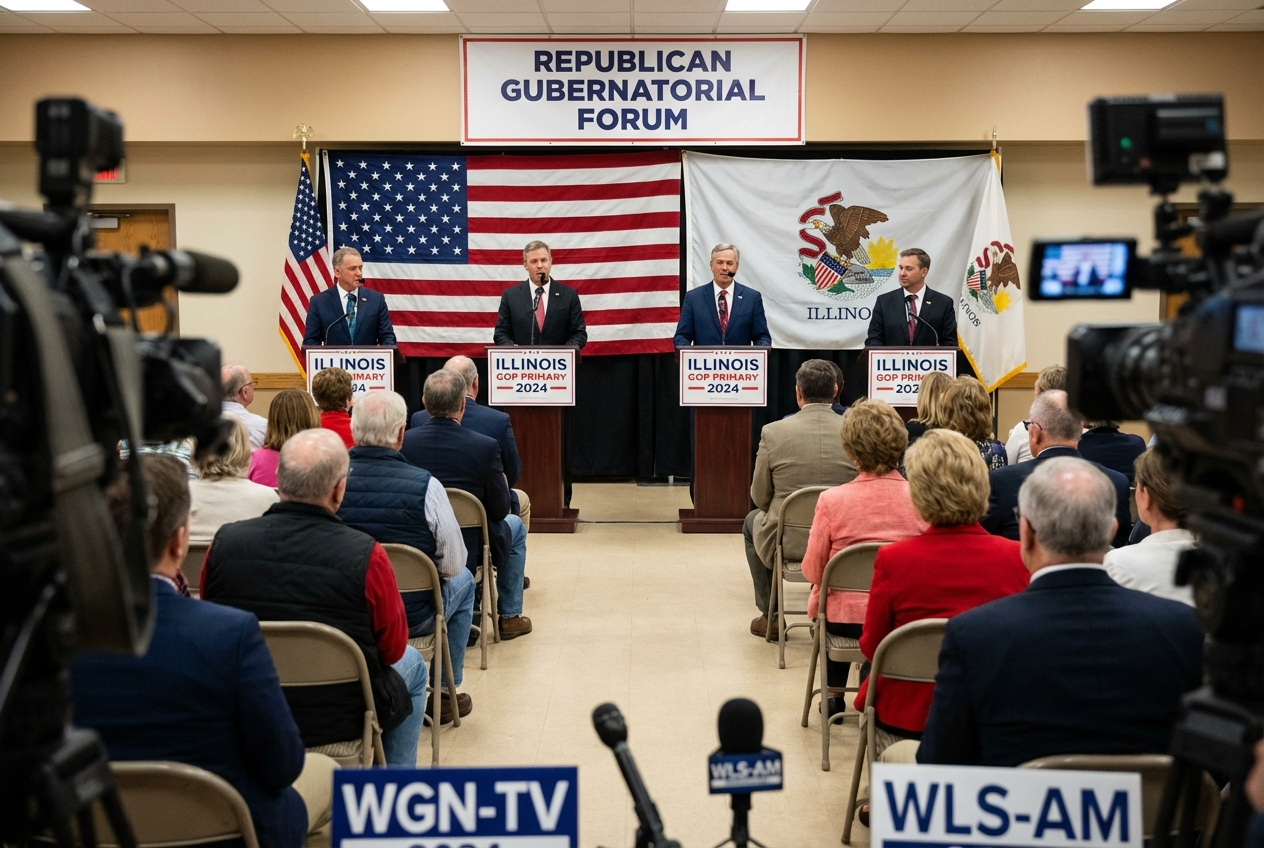 GOP Hopefuls Rip Pritzker At Illinois Forum