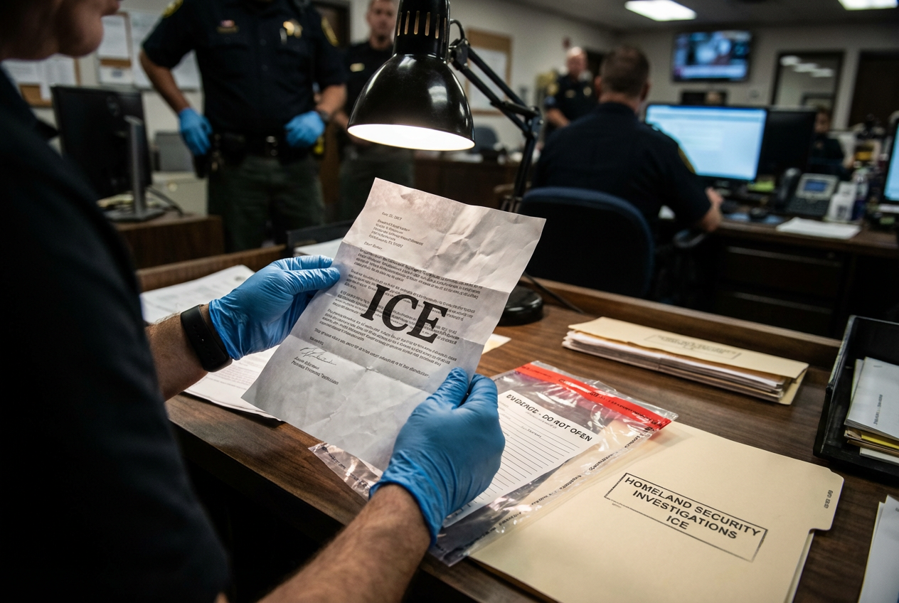 Threat Letter Urges War on ICE Agents