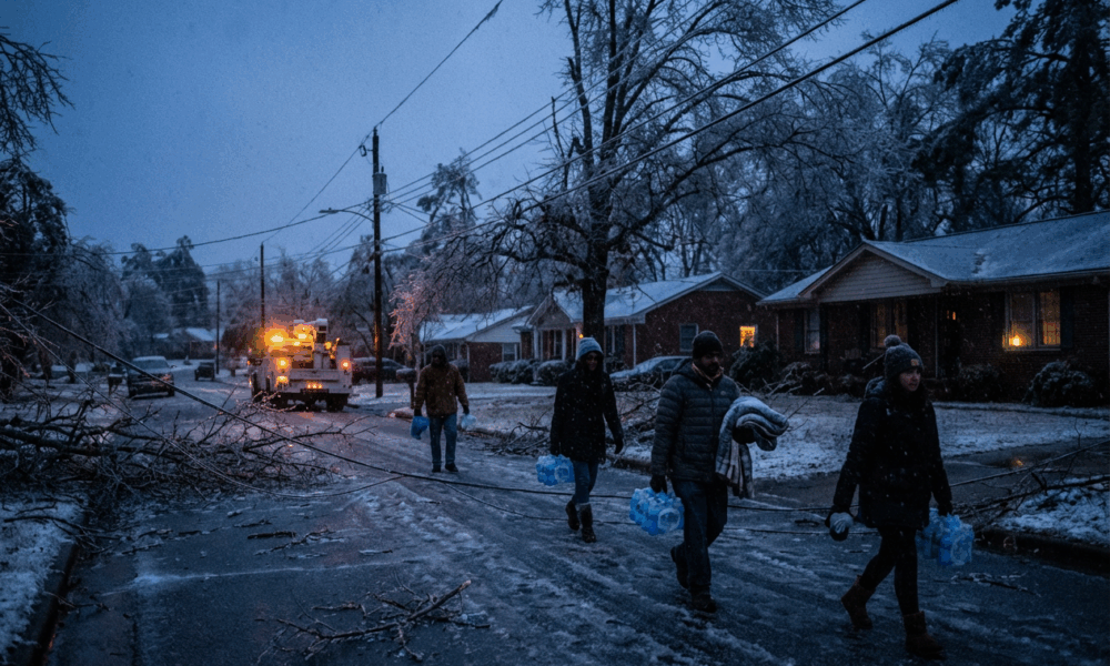 Winter Storm Cuts Power, Grounds Flights Nationwide