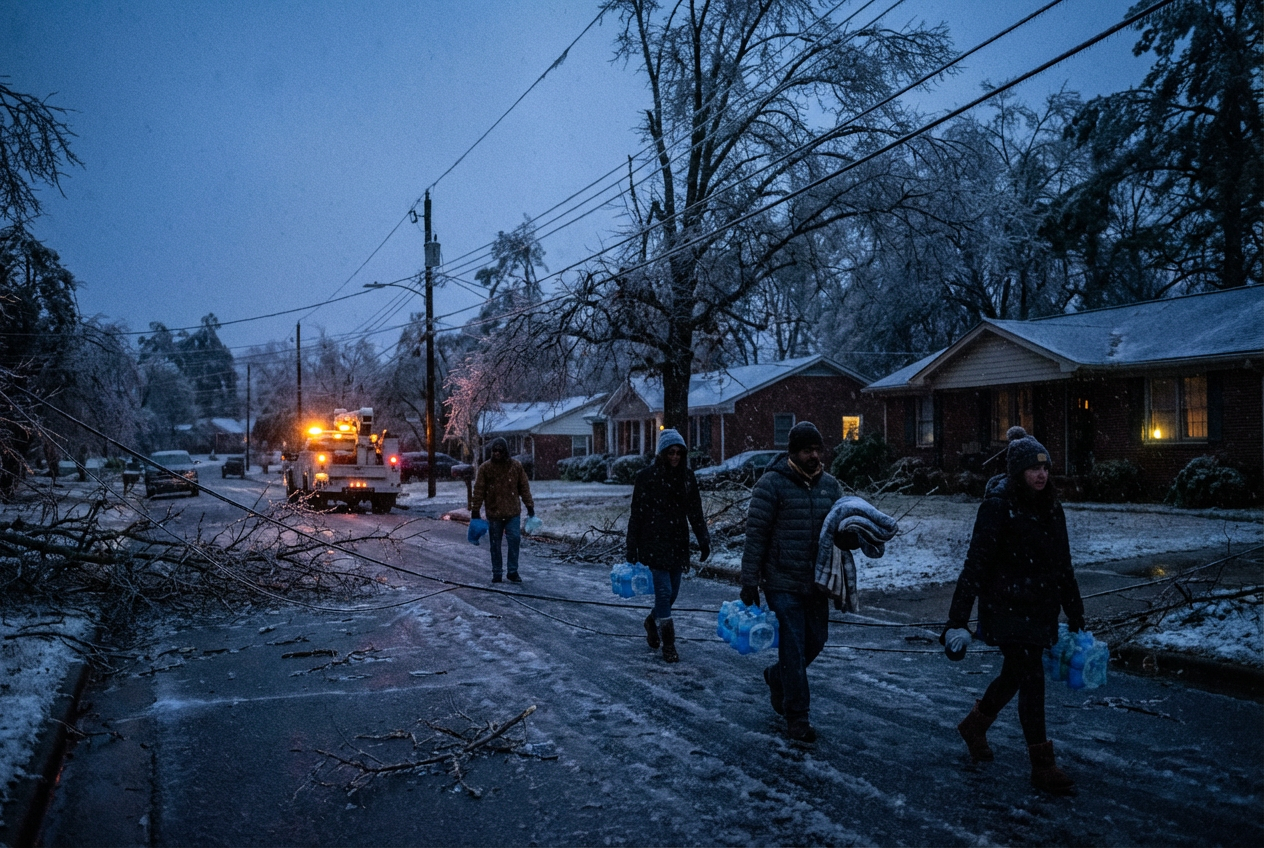 Winter Storm Cuts Power, Grounds Flights Nationwide