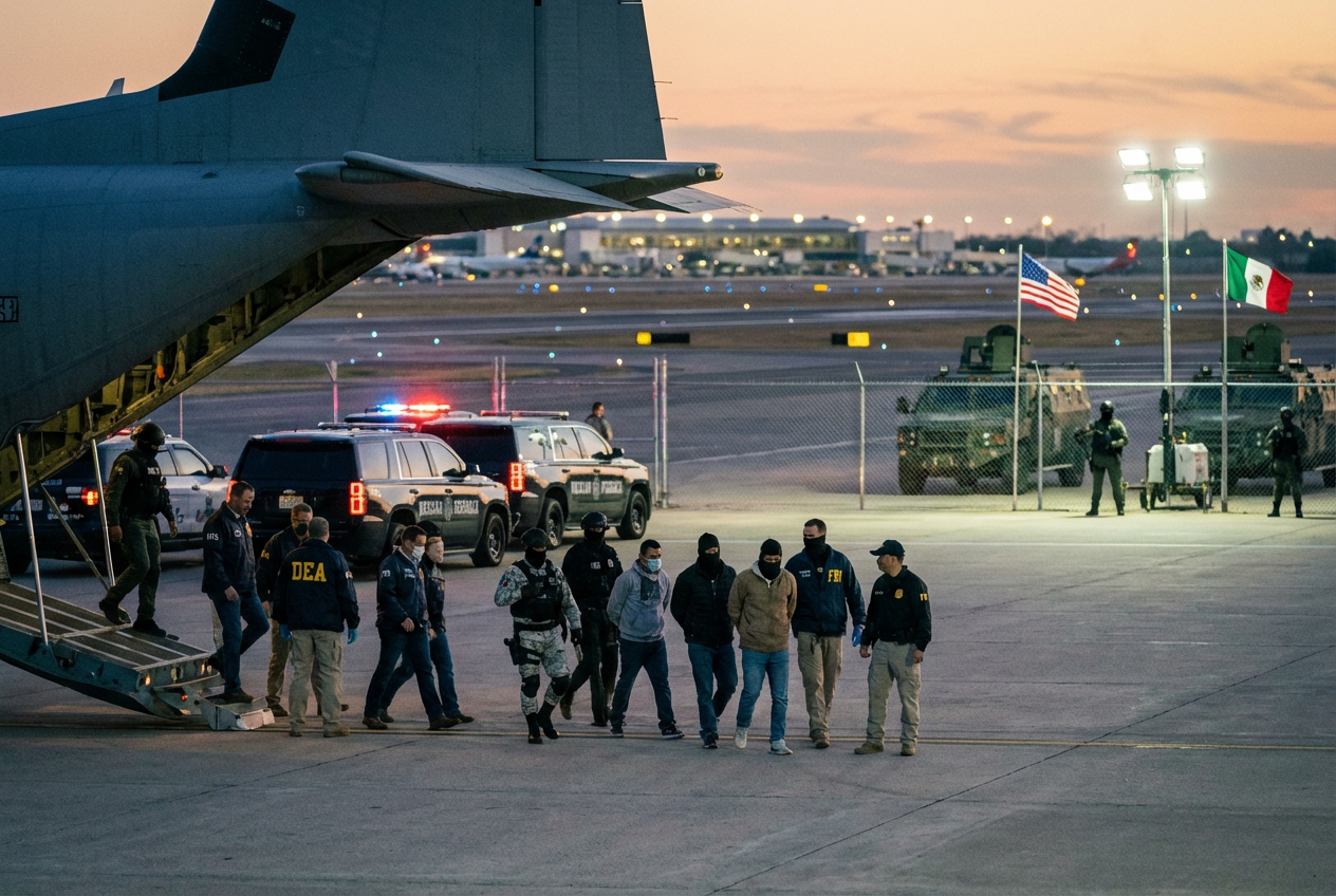 Cartel Fugitives Land in U.S. for Justice