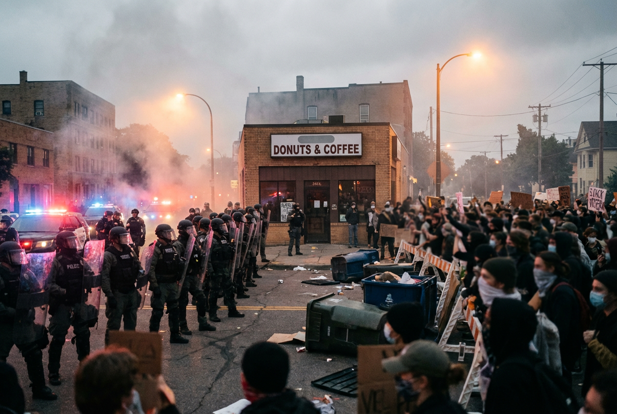 Border Patrol Agents Clash With Rioters in Minneapolis