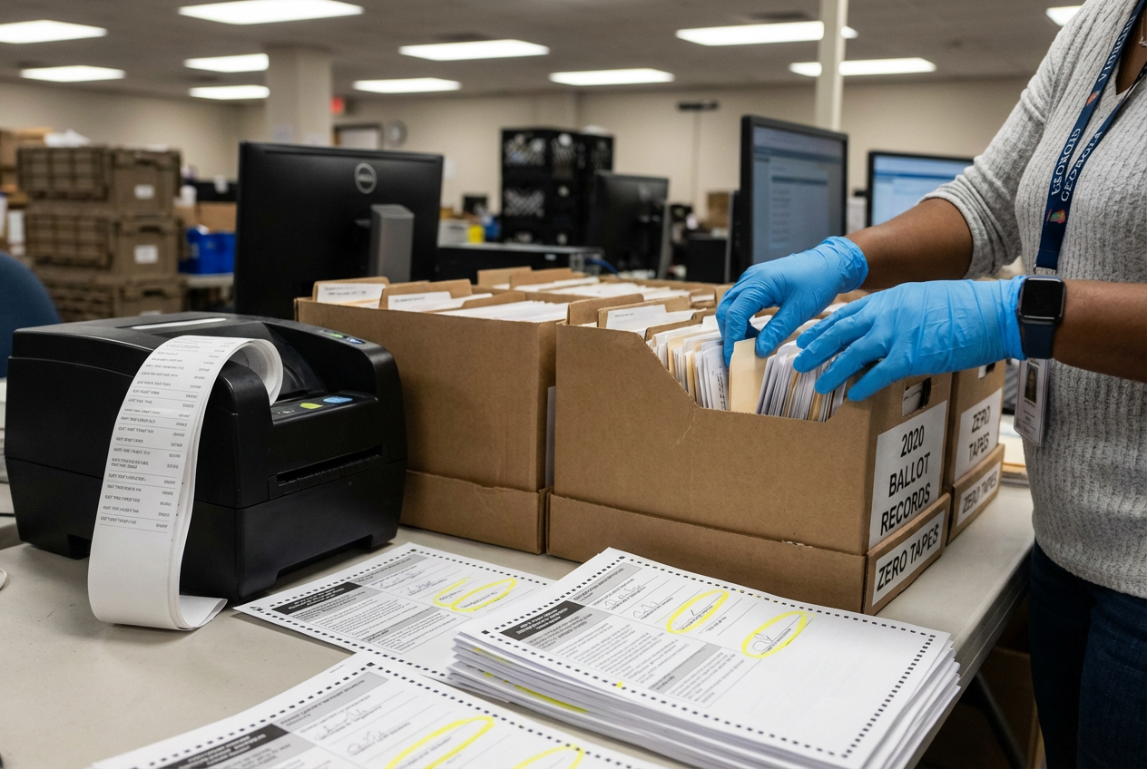 Georgia County Ballot Tape Mystery Grows