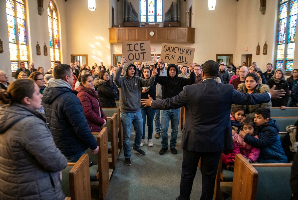 Anti-ICE Protest Shakes Minnesota Churchgoers