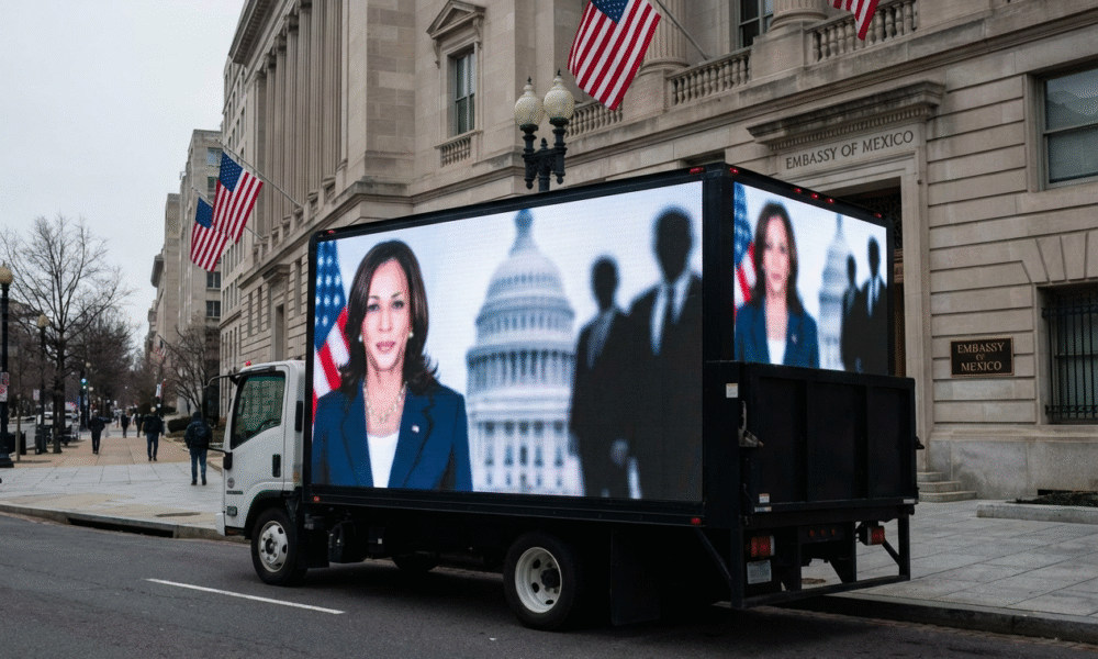 Billboard Truck Warns of Mexican Consulate Election Sway