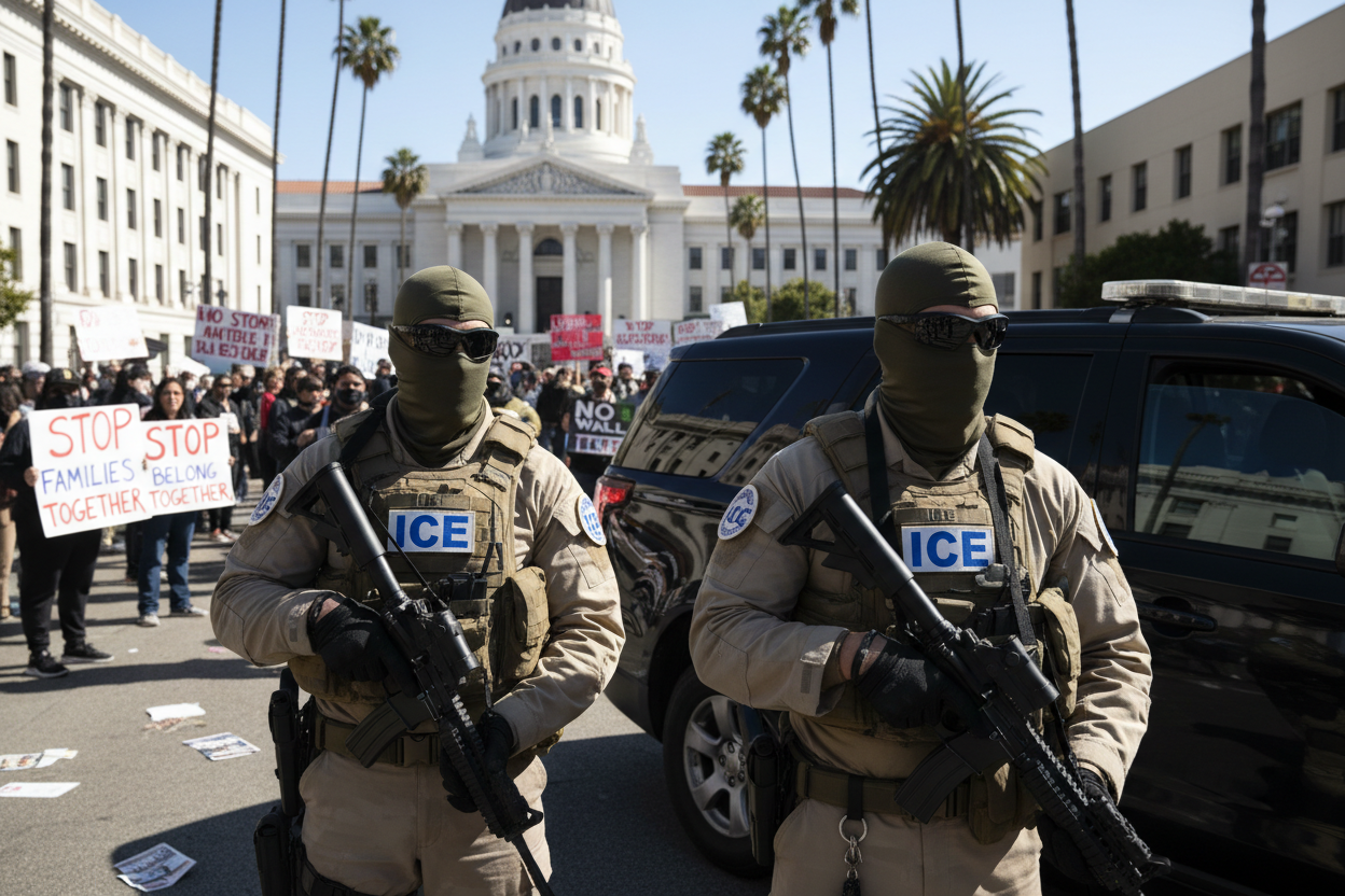 Judge Halts California’s Attack on Masked ICE Agents