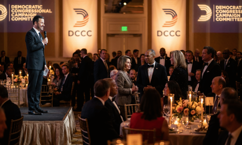 Jimmy Kimmel Headlines Pricey Democrat Fundraiser
