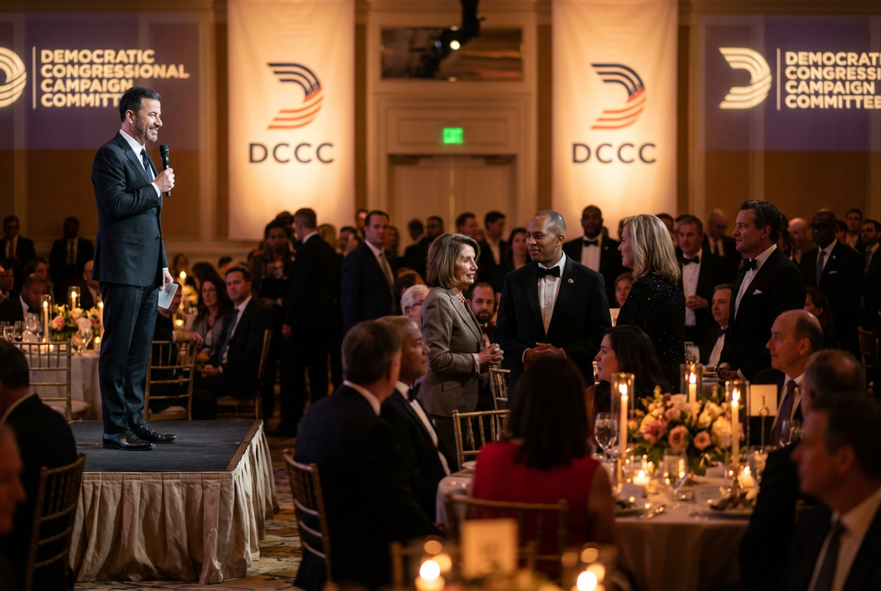Jimmy Kimmel Headlines Pricey Democrat Fundraiser