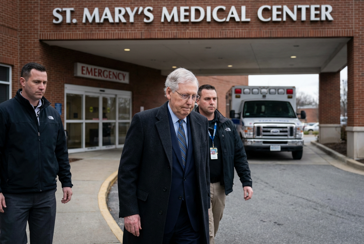 Mitch McConnell Hospitalized Flu-like Symptoms Raise Questions