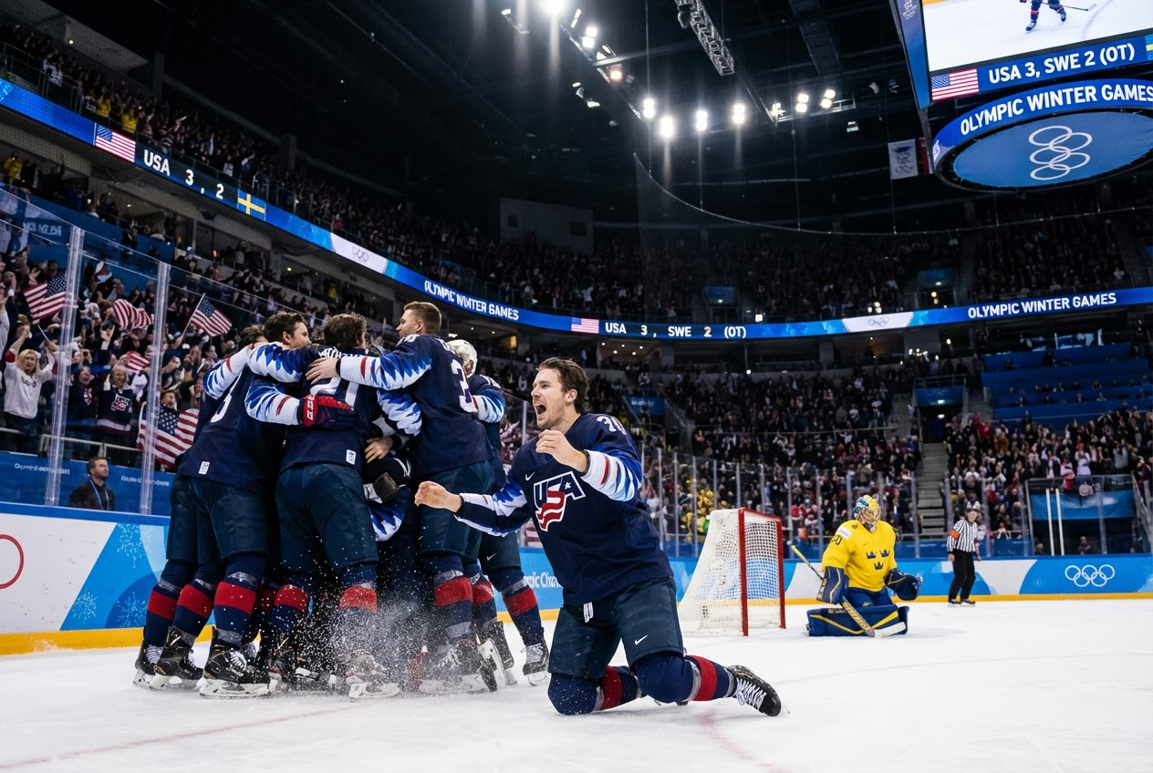 USA Hockey Shocks Sweden in Olympic Overtime Battle
