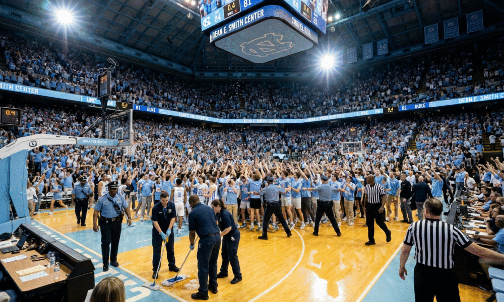 UNC Stuns Duke With Wild Finish, Fans Fined
