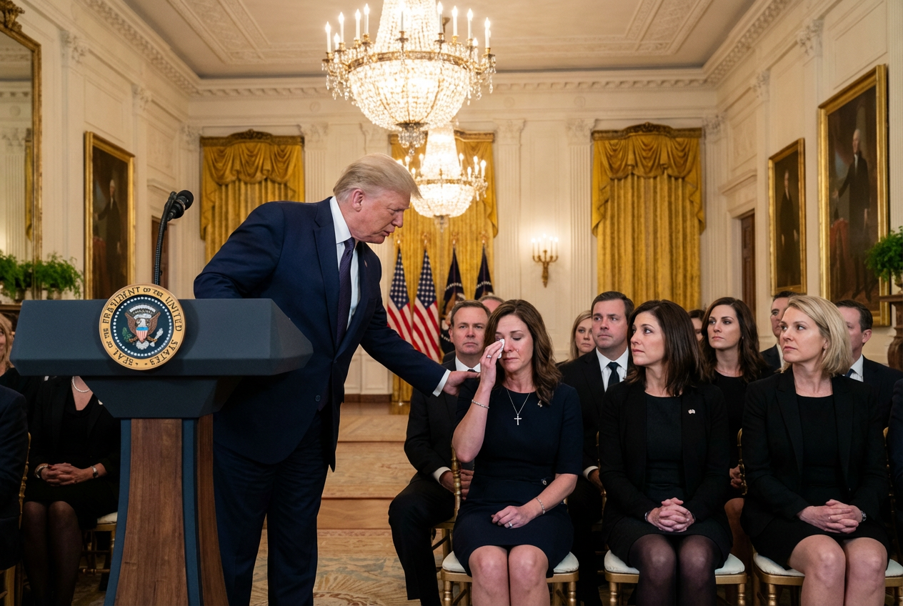 Trump Pauses Event for Grieving Mother's Surgery Update