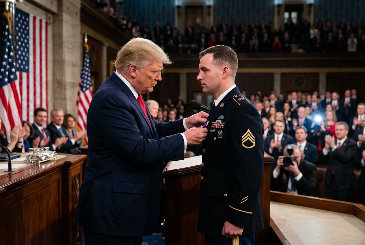 Trump Honors Guardsmen Shot by Afghan Monster