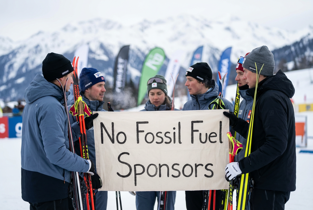 Olympic Athletes Target Oil While Relying On It