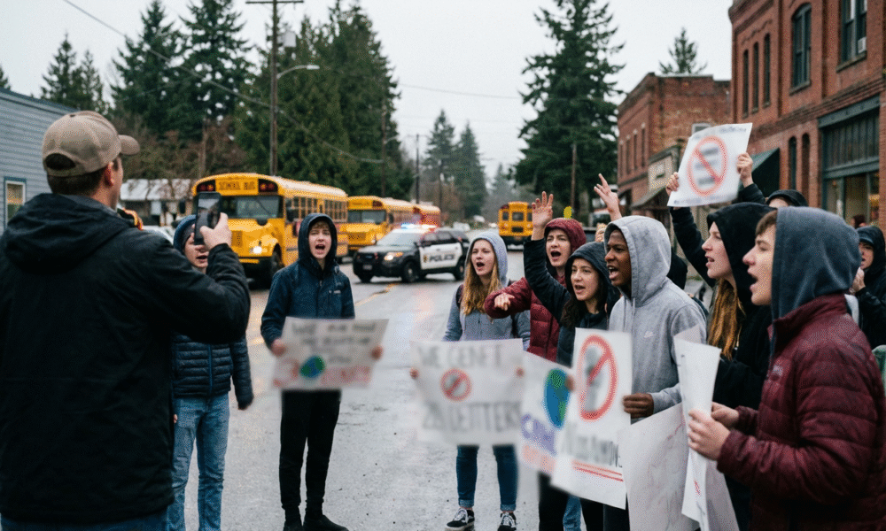 Student at ICE Protest Issues Chilling Threats