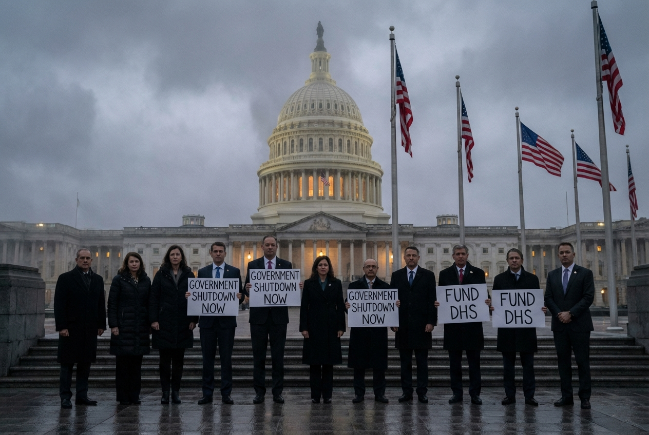 Democrats Stall DHS Funding, Shutdown Looms