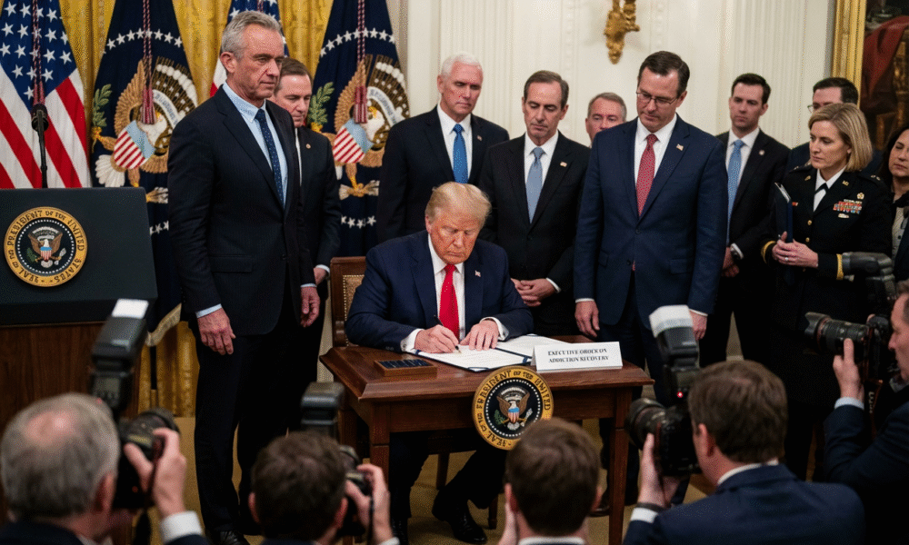 Trump Orders Drug Initiative, Critics Doubt Impact