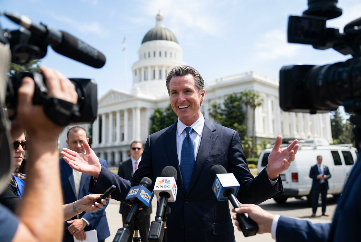 Newsom Dodges Kamala Showdown Question, Blames Fate