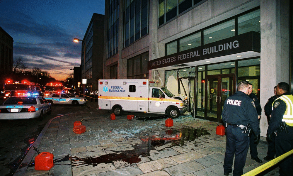 Idaho Karen Torches DHS Ambulance Attack