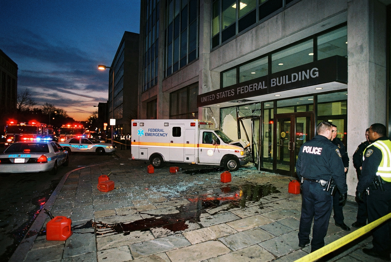 Idaho Karen Torches DHS Ambulance Attack