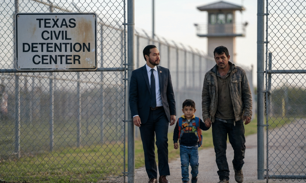 Texas Congressman Escorts Released Family