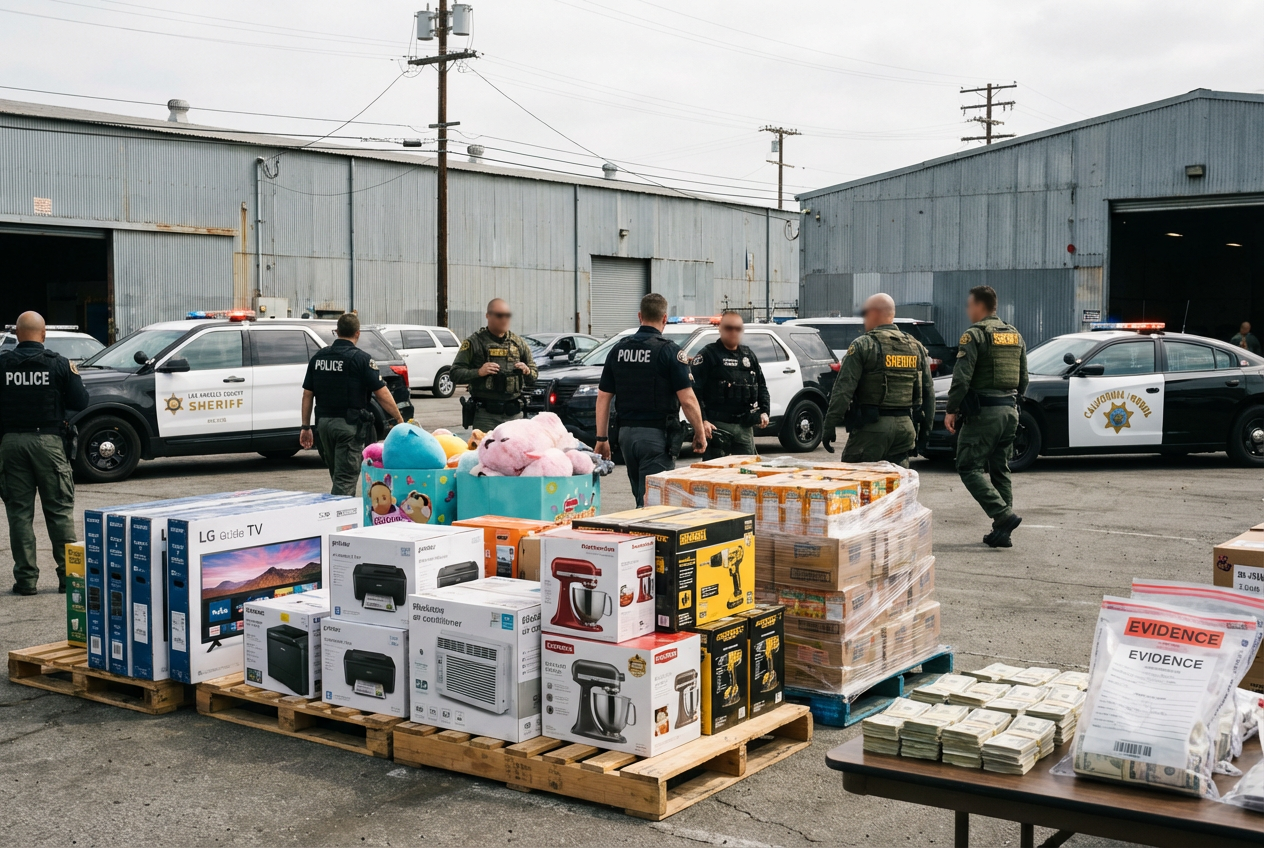 Authorities Dismantle Multimillion-Dollar Cargo Theft Ring in Southern California