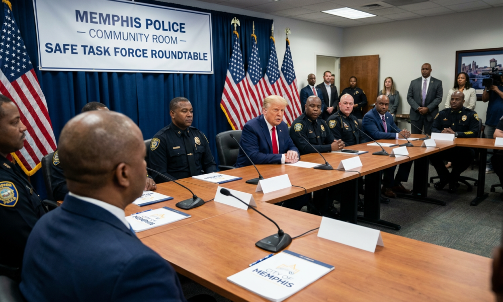 Trump Heads North for Unannounced Task Force Meeting in Memphis