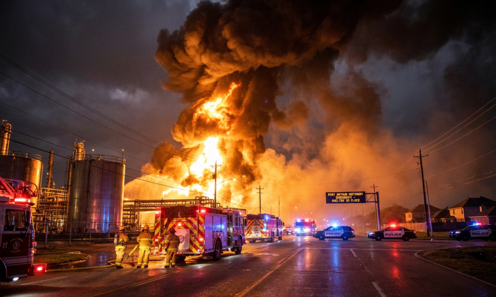 Texas Oil Refinery Explosion Prompts Urgent Shelter Orders for Locals