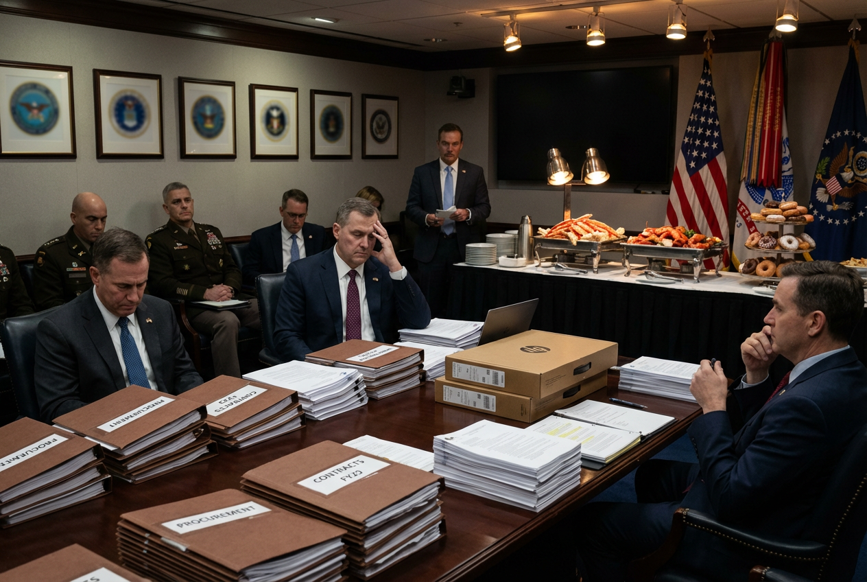 Pentagon's record year-end spending draws sharp criticism and calls for reform.