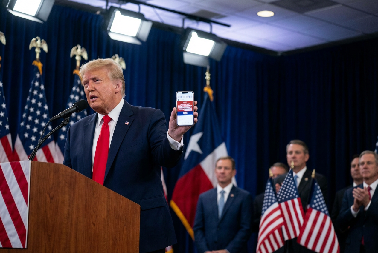 Trump Demands Texas Senate Runoff End Now