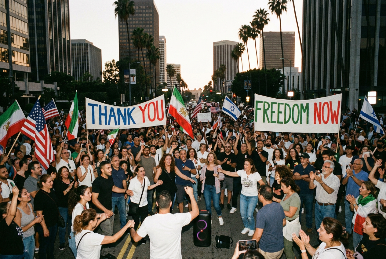 Iranian Americans Cheer Trump's Epic Iran Strike