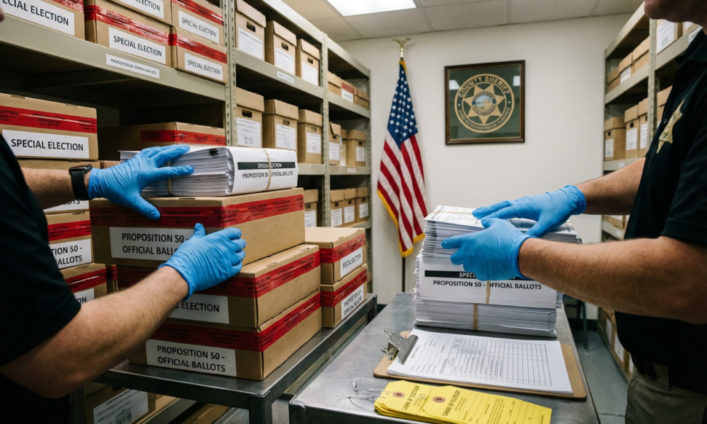 Sheriff Seizes Massive Ballot Cache in California Election Clash