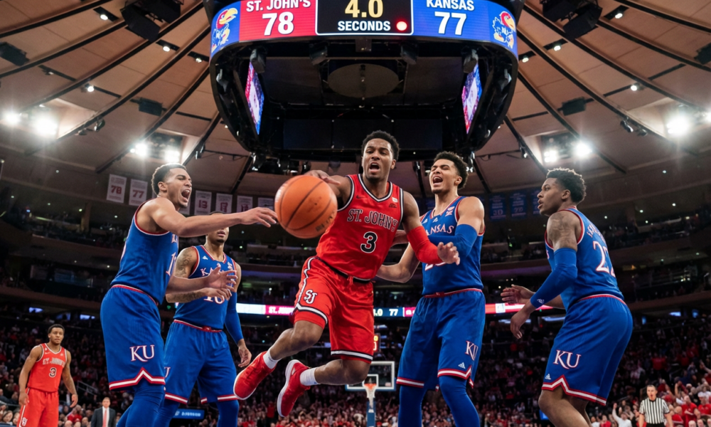 Jayhawks PANIC as MAGA Red Storm Delivers Bracket-Busting Buzzer Beater