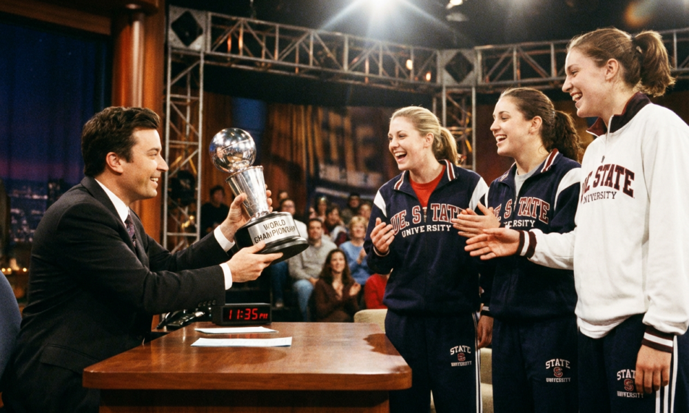 Late-Night Host Sparks Controversy by Targeting Women's Basketball Championship with a Trump Stunt