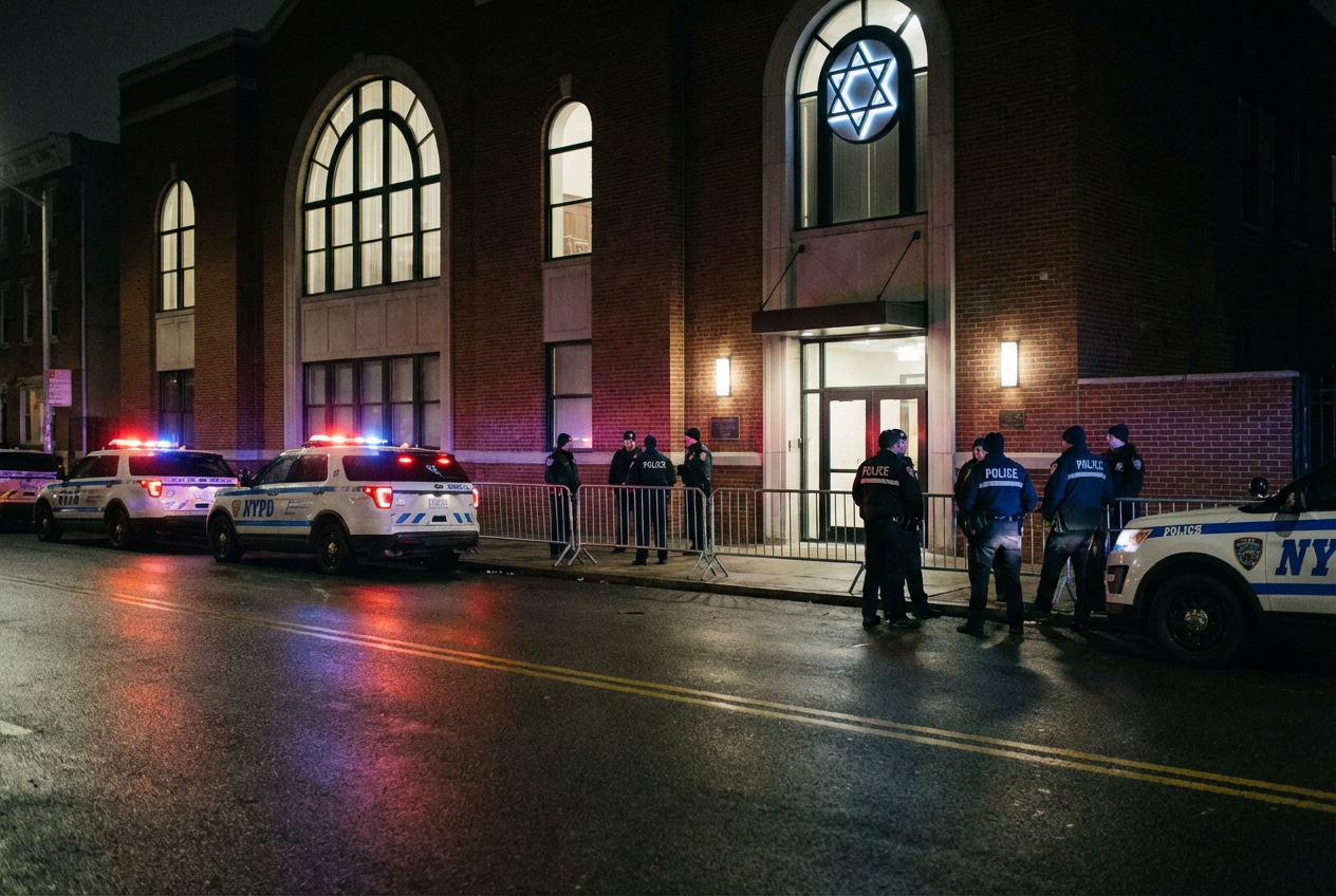 Jewish Worship Centers Bolster Defenses After Arrests Expose Threat Warnings