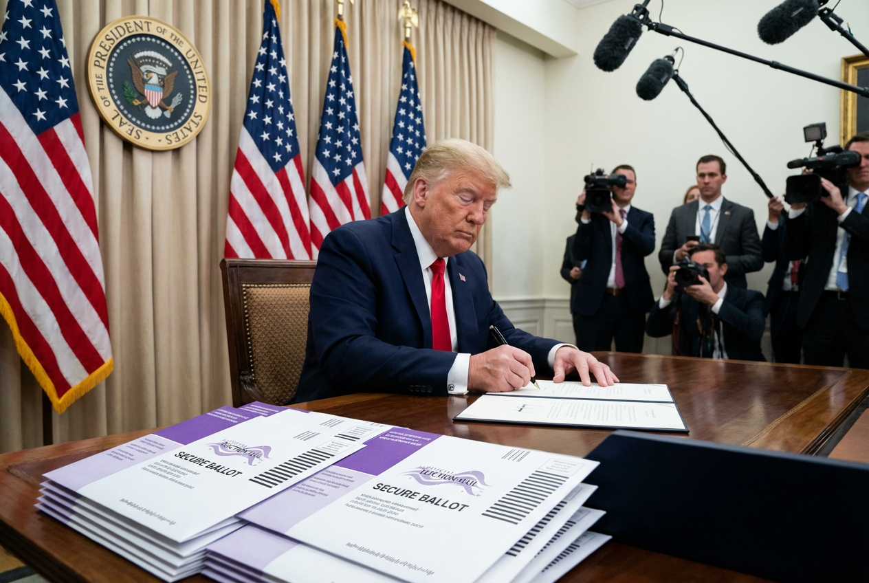 Trump Unleashes Historic Crackdown on Messed-Up Mail-In Votingcieš
