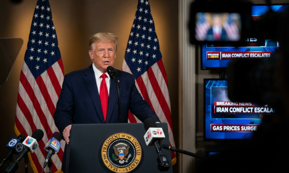 Trump Outlines Iran Strategy as Oil Prices Surge and Attacks Loom on Tech Firms