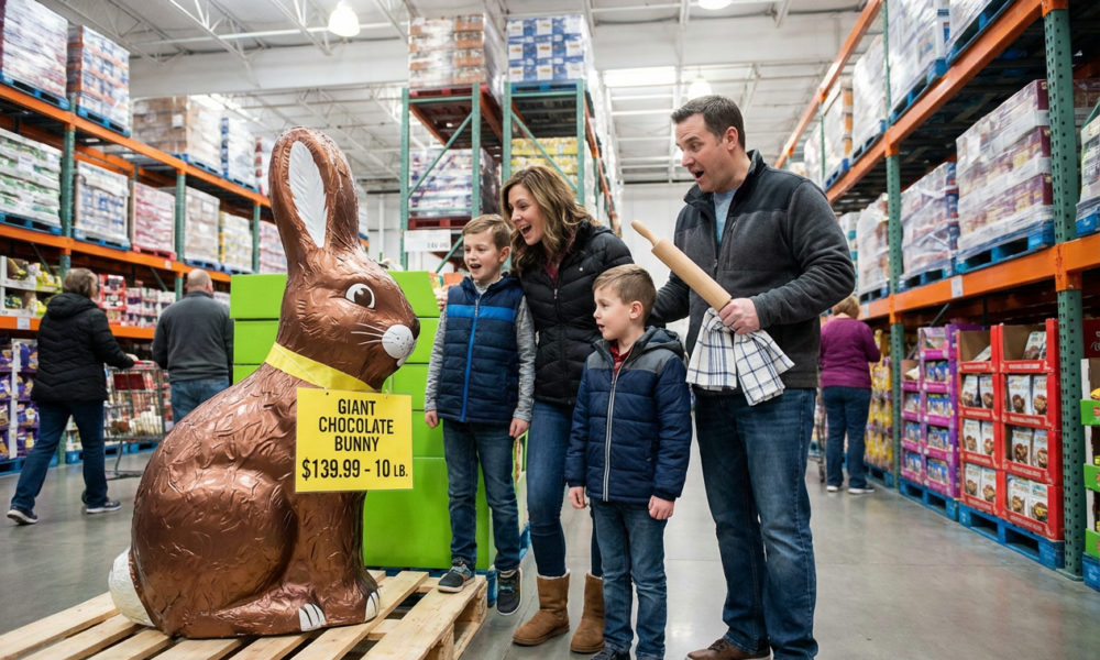 Costco's Giant Easter Bunny Fuels Online Shopper Debates Over ExcessThis headline is 8 words. It's impact/development style, highlighting a shift (debate over excess). Creates curiosity about why it's excessive and controversial without revealing details like price or size. No power words. Credible and journalistic.