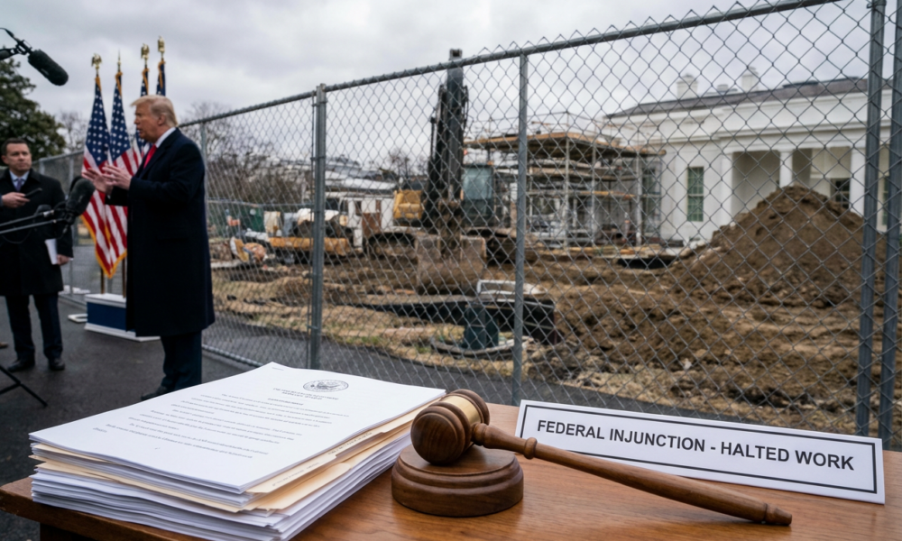 A Major White House Renovation Initiative Encounters Legal Roadblock