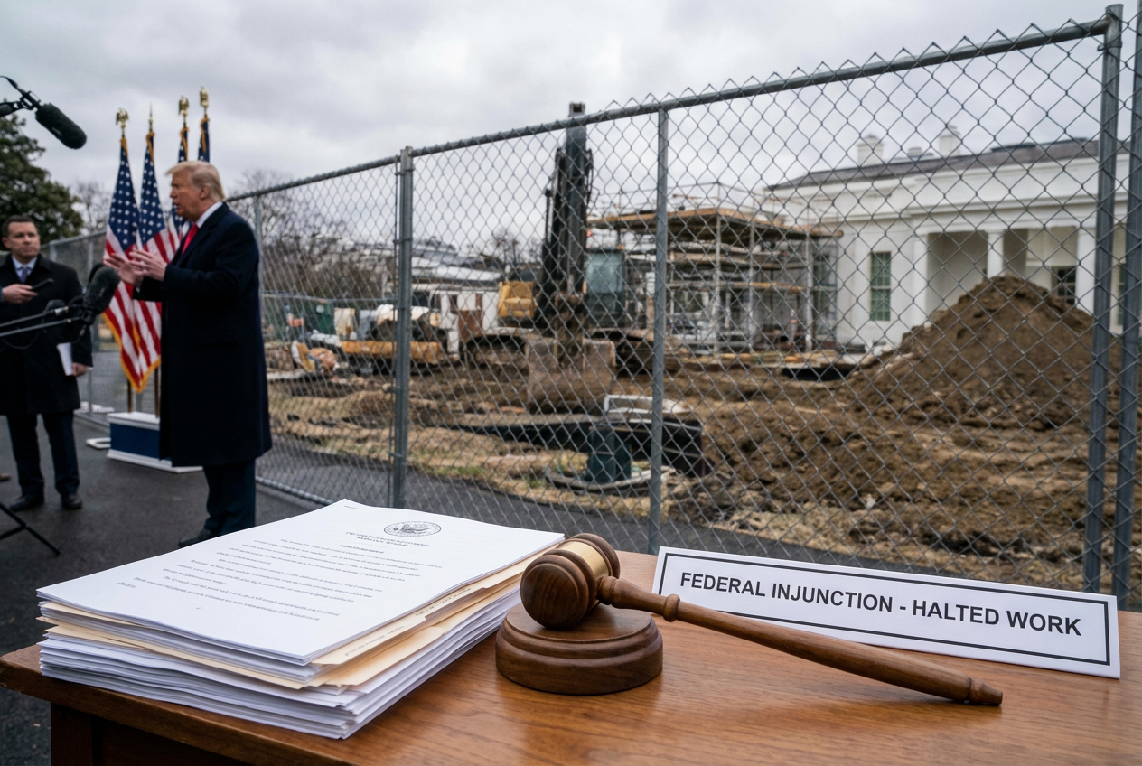 A Major White House Renovation Initiative Encounters Legal Roadblock