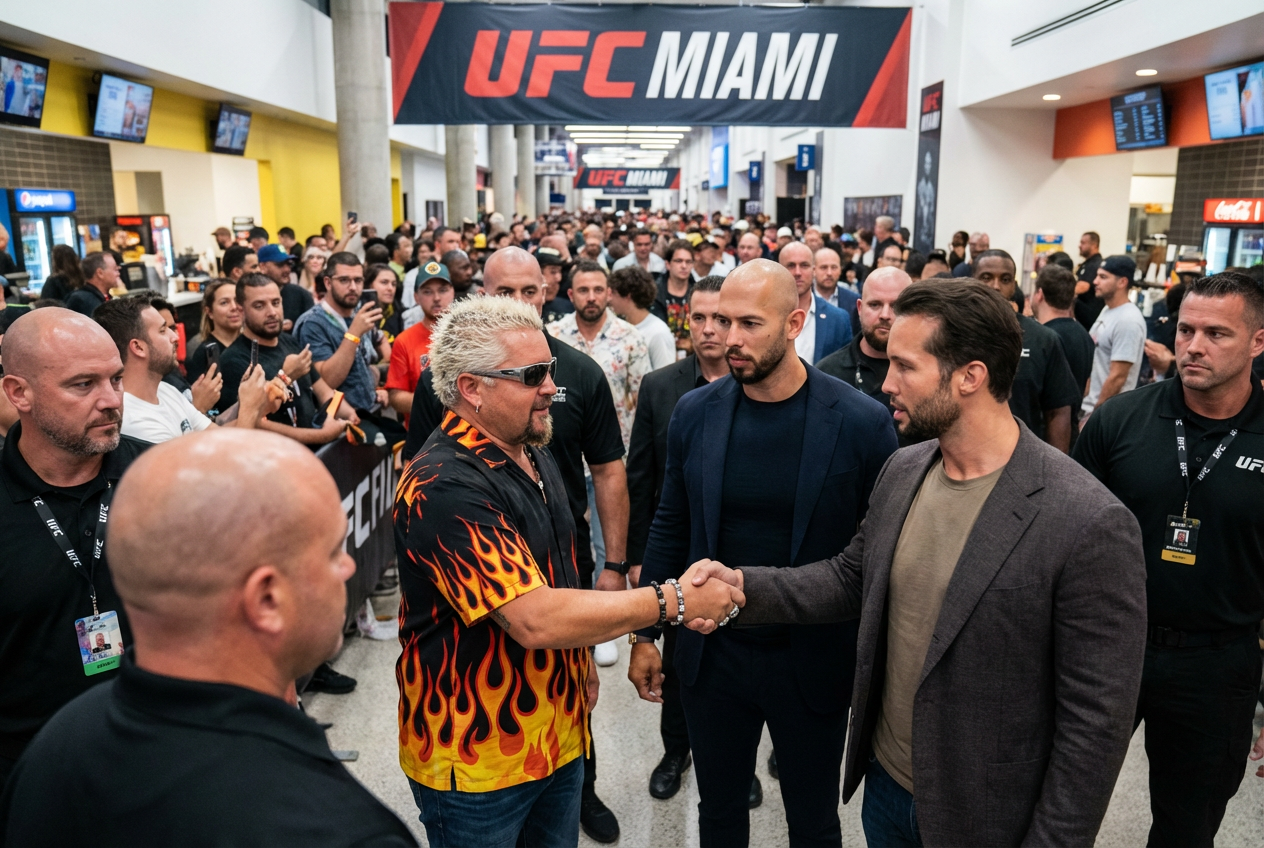 TV Chef Sparks Controversy with Alleged Traffickers at UFC Event